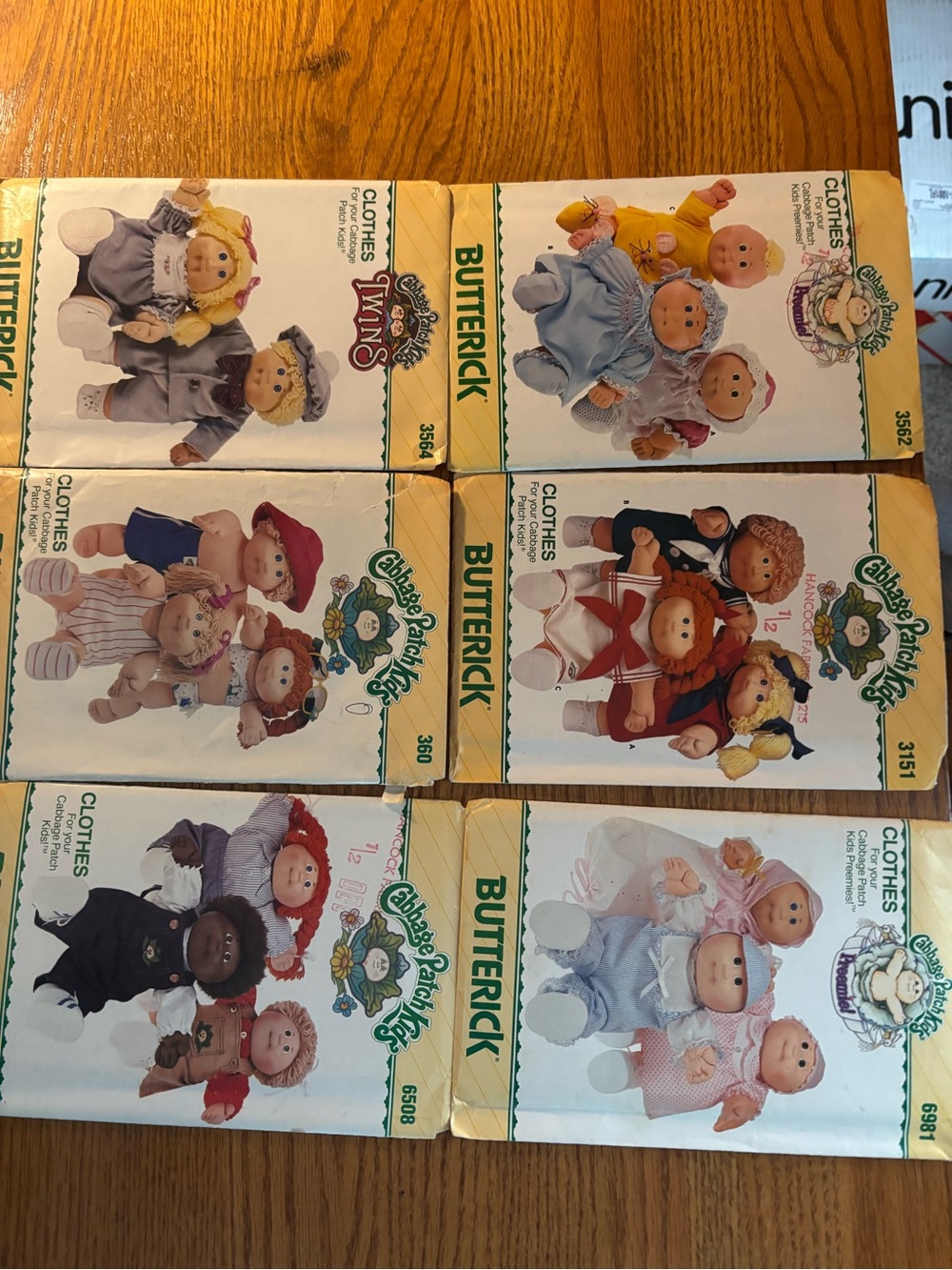 Vintage Cabbage Patch Clothes Patterns Lot